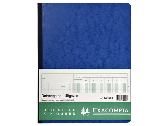 Register Piqure dagontvangsten 320x250mm 80vel