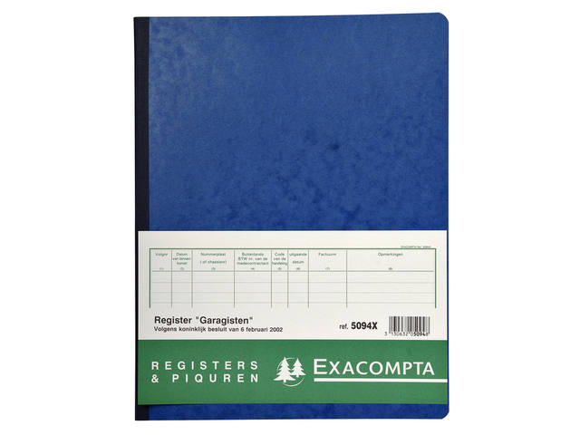 Register Piqure garagisten 320x250mm 80vel assorti