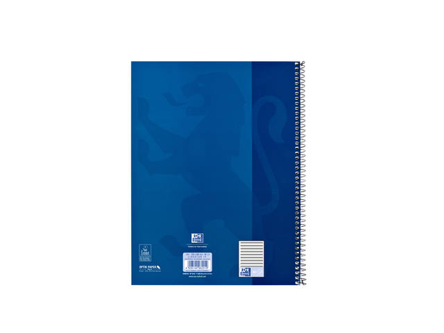 Collegeblk Oxf A4+ muziek 4gaats 100pag 80gr blauw
