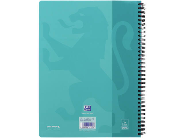 Collegeblk Oxf School A4+ ln 23gaats 160pag ass