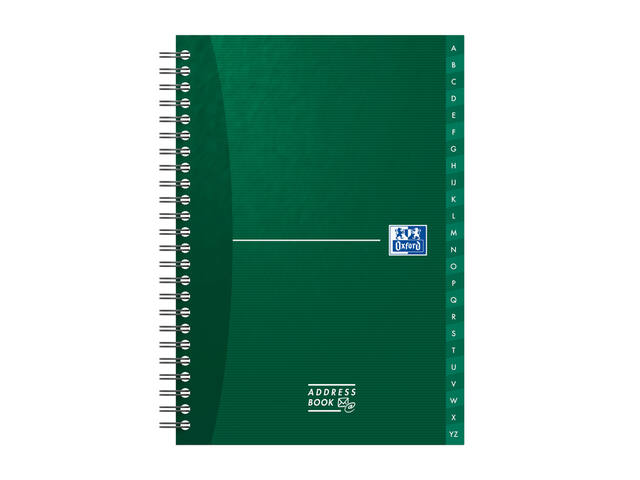 Adresboek Oxford Office Essentials dsp A5 72v ass