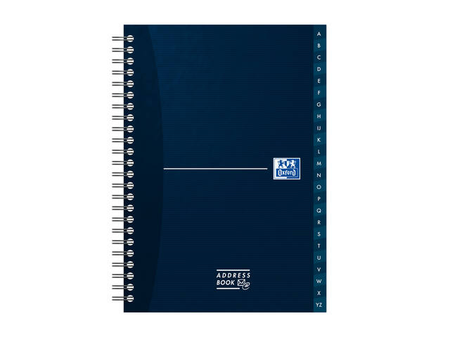 Adresboek Oxford Office Essentials dsp A5 72v ass