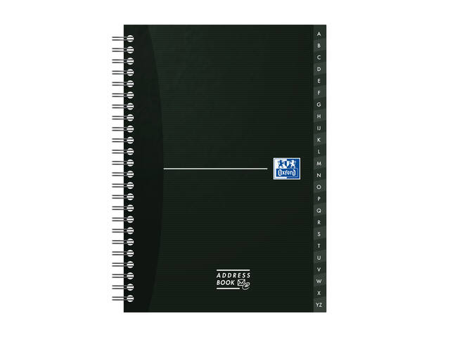 Adresboek Oxford Office Essentials dsp A5 72v ass