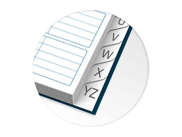 Adresboek Oxford Office Essentials dsp A5 72v ass