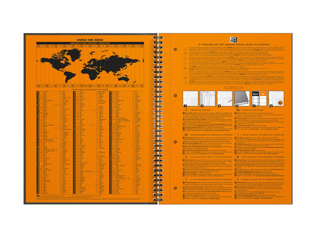 Spiraalblok Oxf international notebook A4+ rt 5mm