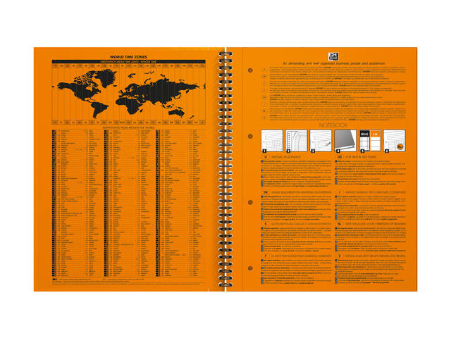 Spiraalblok Oxf international notebook A4 lijn