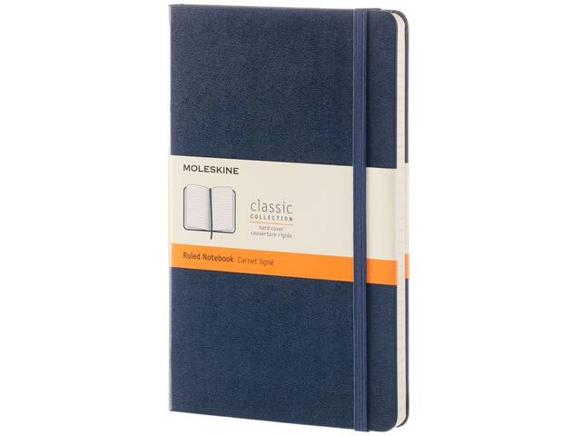 Notitieboek Moleskine large 130x210 ln hc sapph bl