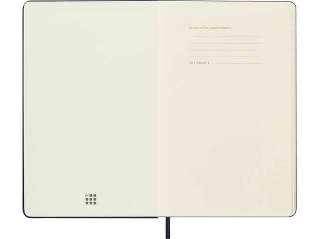 Notitieboek Moleskine large 130x210 ln hc sapph bl
