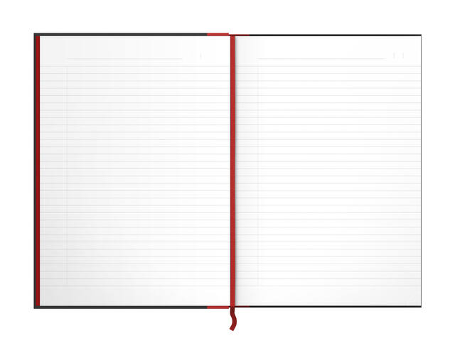 Notitieboek Oxford Black n  Red A4 96vel lijn