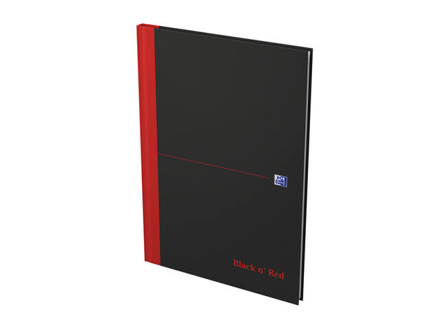 Notitieboek Oxford Black n  Red A4 96vel ruit 5mm