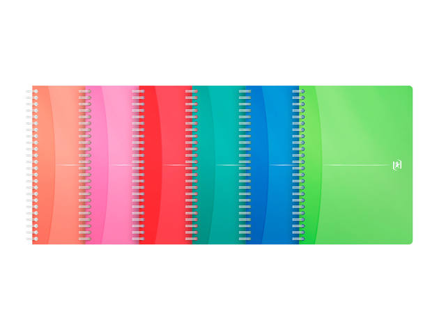 Spiraalblok Oxford mycolours A5 lijn 180pag ass