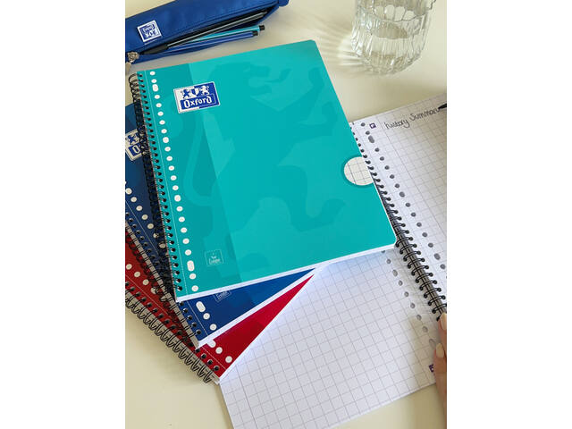 Collegeblk Oxf School A4 rt 10mm 23g 160pag ass