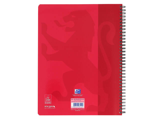 Collegeblk Oxf School A4 rt 10mm 23g 160pag ass