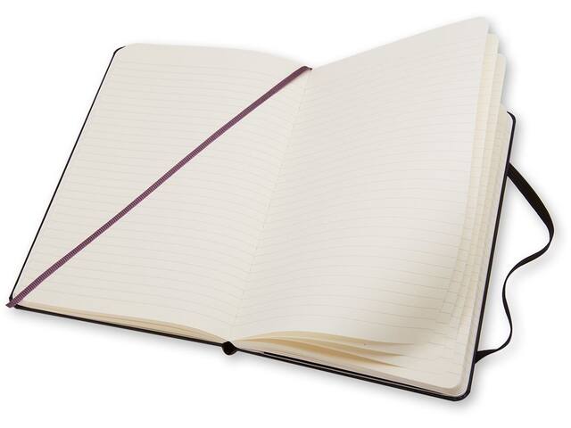 Notitieboek Moleskine large 130x210mm ln hc zwart