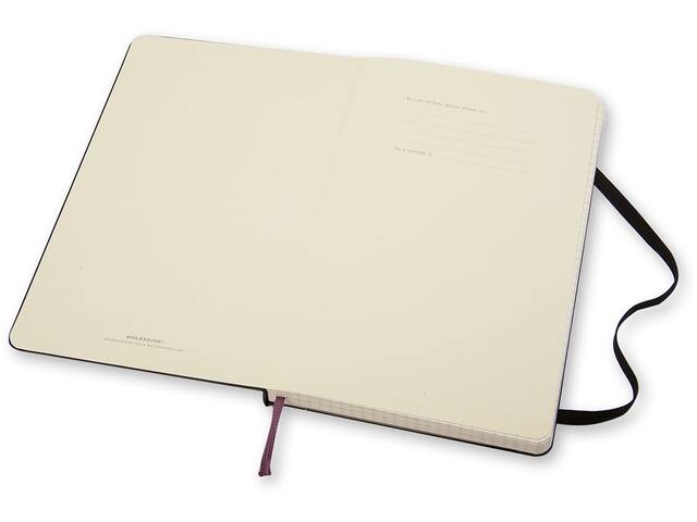 Notitieboek Moleskine large 130x210 ruit 5x5 hc zw