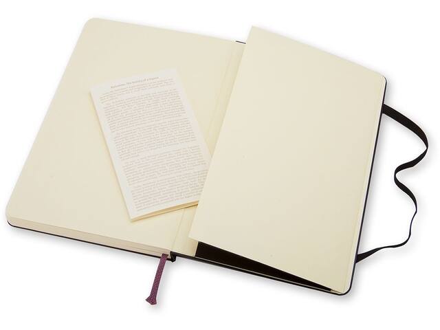 Notitieboek Moleskine pocket 90x140mm blanco zwart