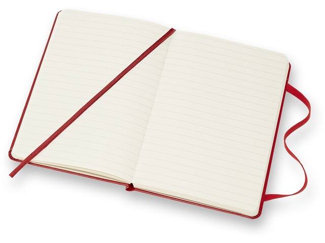 Notitieboek Moleskine pocket 90x140mm lijn hc rd