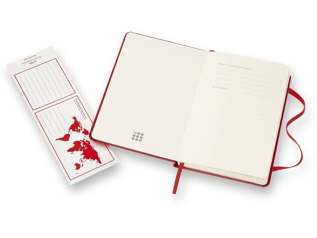Notitieboek Moleskine pocket 90x140mm lijn hc rd