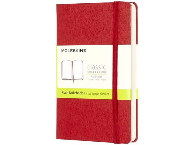 Notitieboek Moleskine pocket 90x140mm blanco hc rd