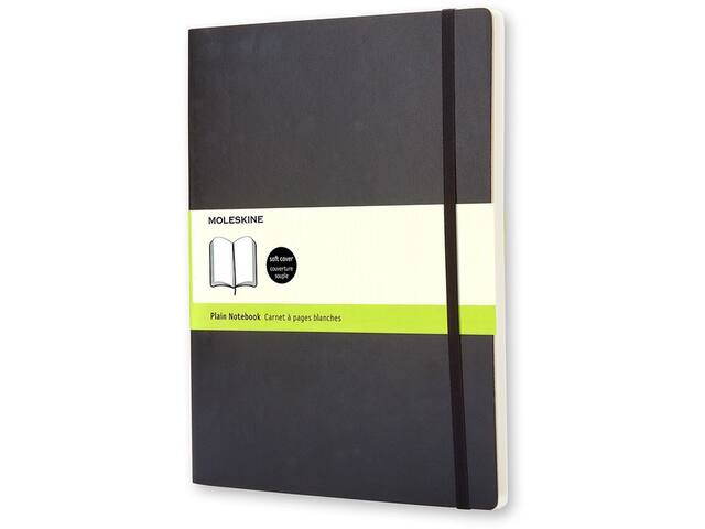 Notitieboek Moleskine XL 190x250mm blanco sc zwart