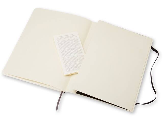 Notitieboek Moleskine XL 190x250mm blanco sc zwart