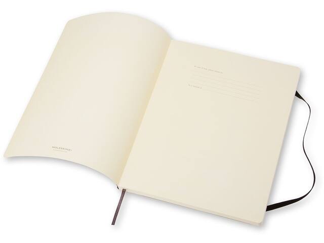 Notitieboek Moleskine XL 190x250mm blanco sc zwart