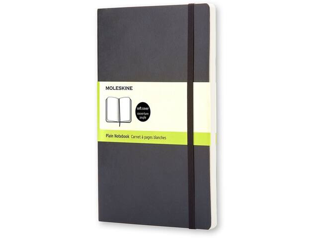 Notitieboek Moleskine large 130x210 blanco sc zw