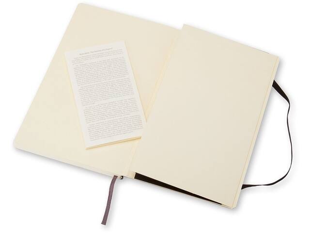 Notitieboek Moleskine large 130x210 blanco sc zw