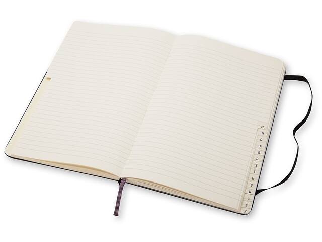 Adresboek Moleskine L 130x210mm hc lijn zwart
