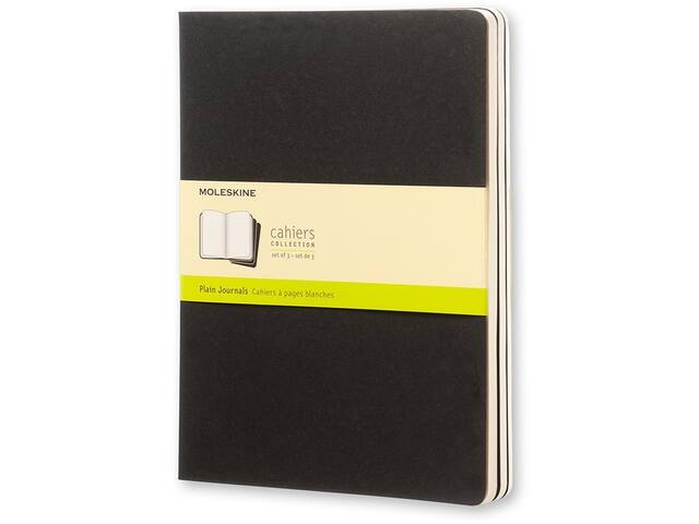 Schrift Moleskine 190x250mm blc 240pag zwart 3st