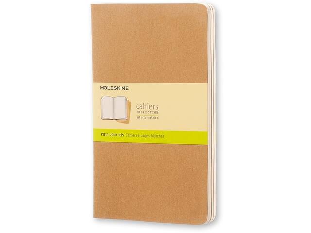 Schrift Moleskine 130x210mm blc 160pag kraft 3st