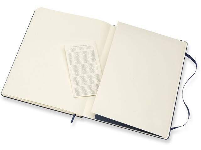 Notitieboek Moleskine XL 190x250 lijn hc sapp blue