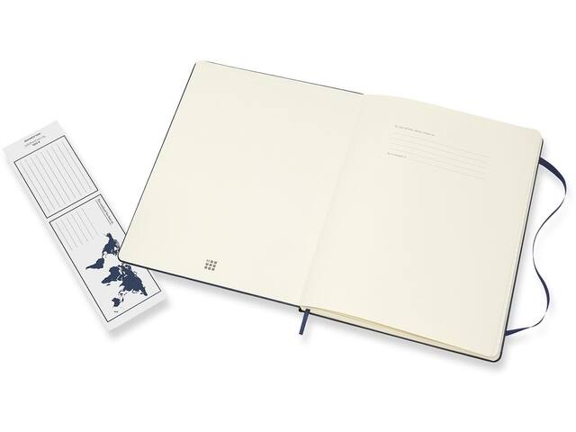 Notitieboek Moleskine XL 190x250 lijn hc sapp blue