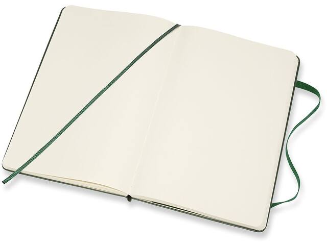 Notitieboek Moleskine L 130x210mm blanco hc green