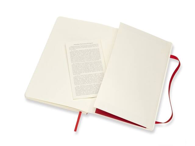 Notitieboek Moleskine L 130x210mm lijn sc scarl rd