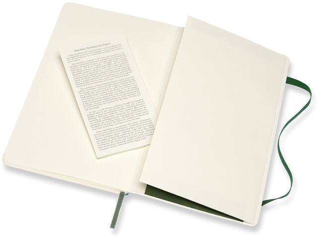 Notitieboek Moleskine large 130x210mm blc sc green