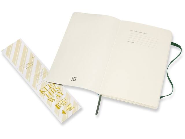 Notitieboek Moleskine large 130x210mm blc sc green