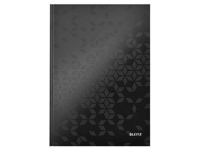Notitieboek Leitz WOW A4 lijn 80V zwart