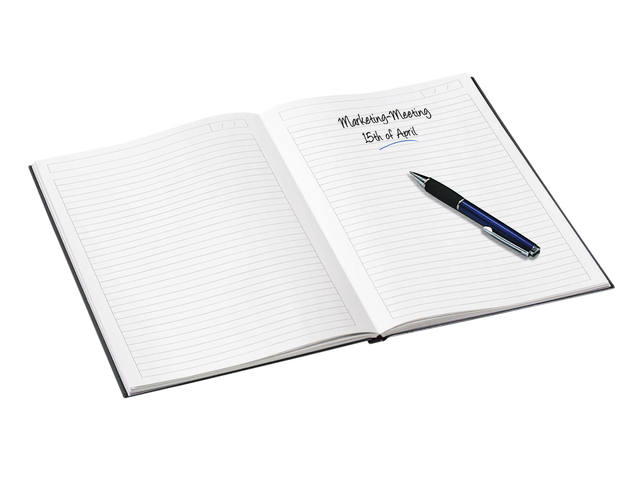 Notitieboek Leitz WOW A5 lijn zwart