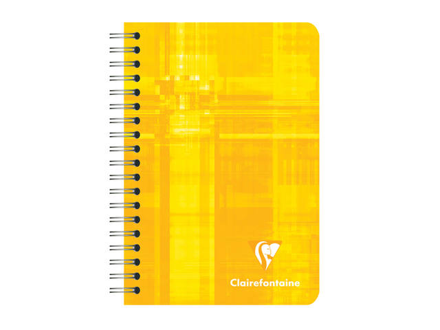 Notitieboek Clairefontaine 95x140 sp lijn assorti
