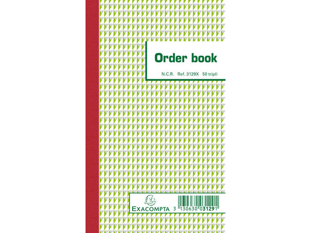 Orderboek Exacompta 175x105mm 50x3vel