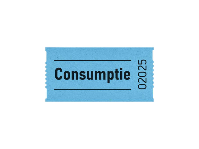 Consumptiebon Combicraft 57x30mm 2zijdig bl 2x1000