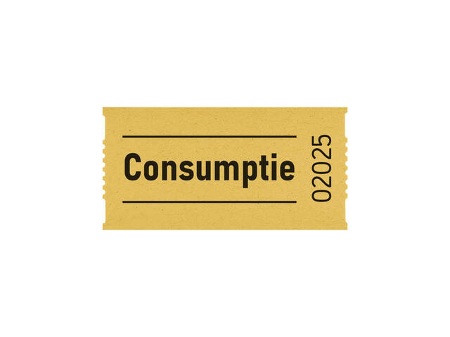 Consumptiebon Combicraft 57x30mm 2zijdig gl 2x1000