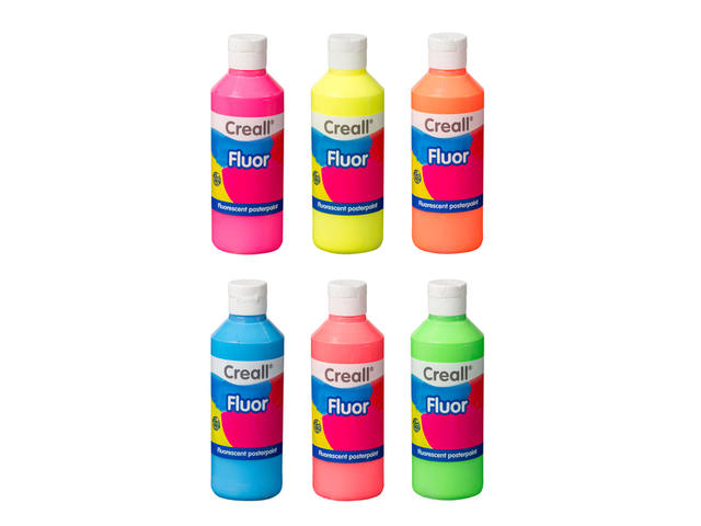 Plakkaatverf Creall fluor oranje 250ml
