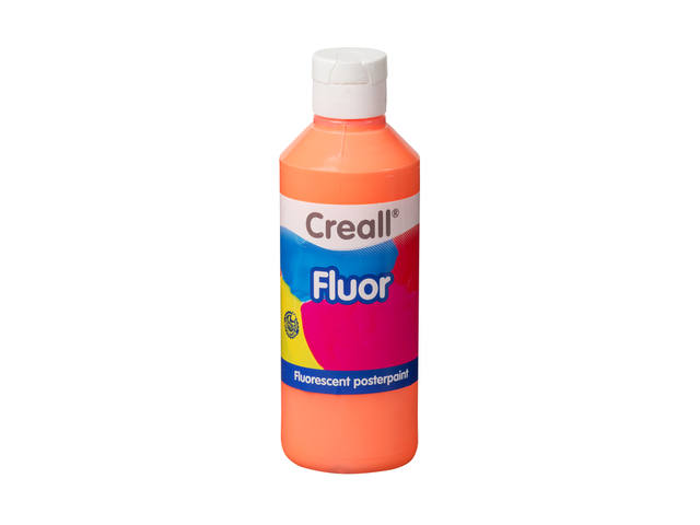 Plakkaatverf Creall fluor oranje 250ml