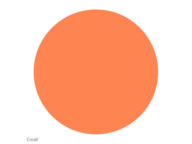 Plakkaatverf Creall fluor oranje 250ml