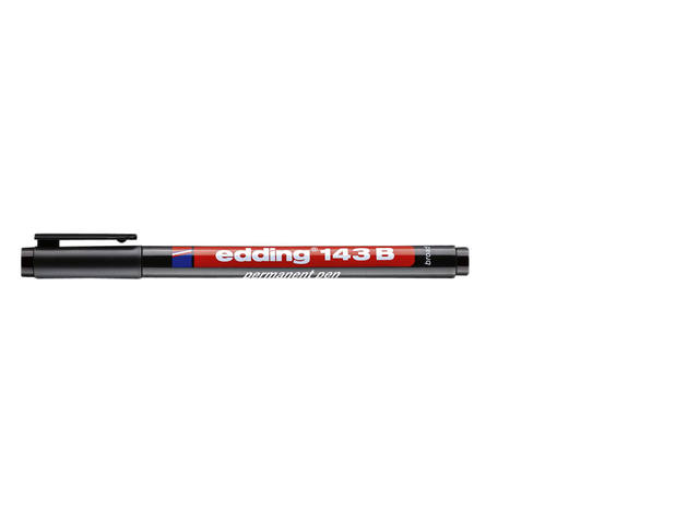 Viltstift edding 143 schuin 1-3mm zwart