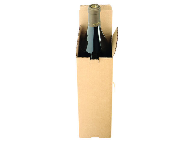 Verzenddoos fles IEZZY karton bruin