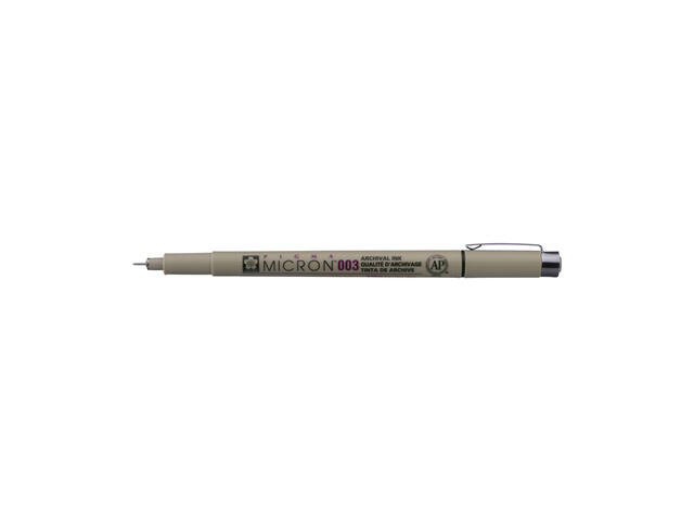 Fineliner Sakura Pigma Micron 003 0.15mm zwart