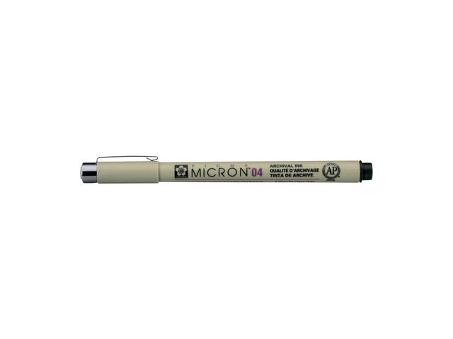 Fineliner Sakura Pigma Micron 04 0.4mm zwart
